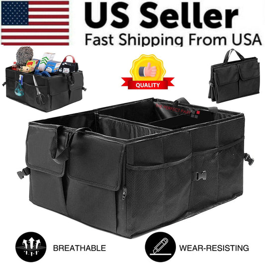 Foldable Trunk Organizer – Waterproof & Heavy-Duty (Ships from USA)